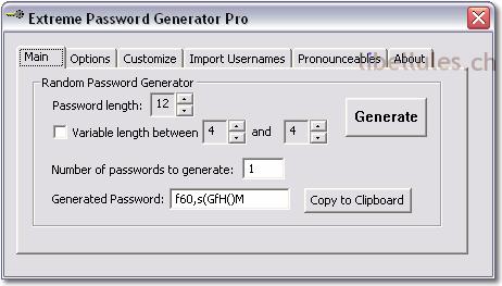 Extreme Password Generator Pro (EPG)