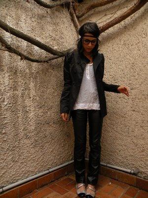slim cuir homme