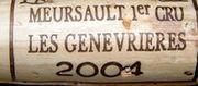 Jobard Rémi “Les Genevrières 2004″ Meursault 1er Cru