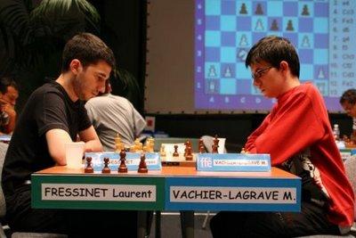 Laurent Fressinet et Maxime Vachier-Lagrave au Championnat de France d'échecs 2008