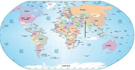 Pour ou contre la guerre? planisphere