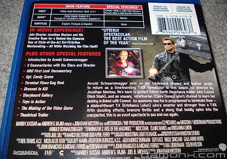 Blu Ray Terminator 3 et Braquage à L'Italienne