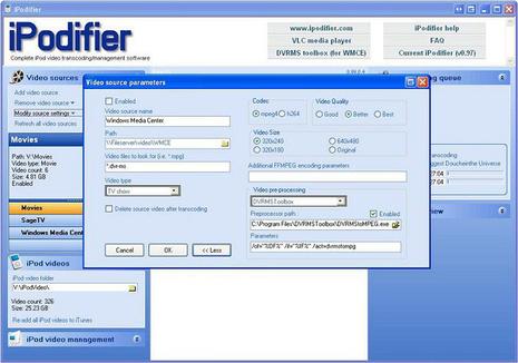 iPodifier ipod convertir vidéo