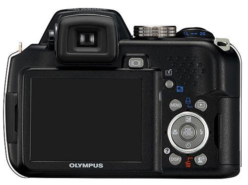 Olympus SP-565 UZ back