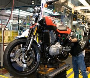 Nouvelle Harley Davidson 1200 lancement ligne production