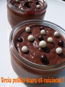 Crème au chocolat et miel, jolie !