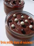 Crème au chocolat et miel, jolie !