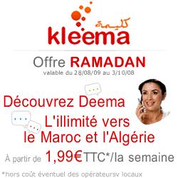 Kleema, téléphone en illimité vers l'Algérie et le Maroc met en place une offre spéciale Ramadan