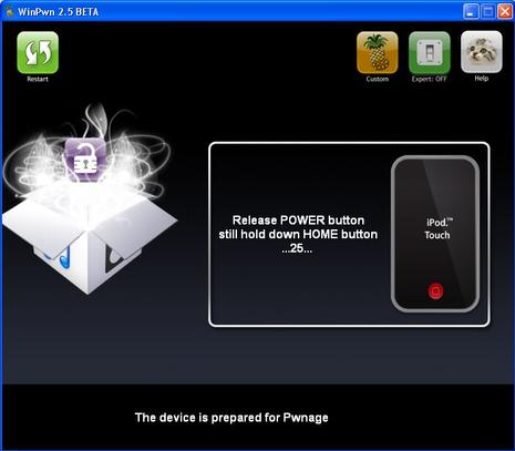 Tuto winpwn jailbreak iphone iPod touch.