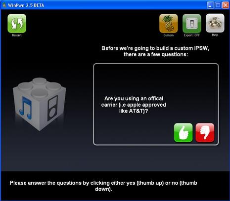 Tuto winpwn jailbreak iphone iPod touch.