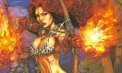 ROSE McGOWAN aime le sang Red Sonja version Comic