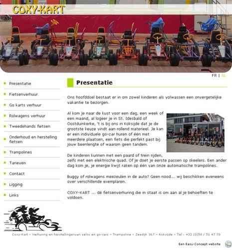 Mise en ligne du nouveau site de Coxy-Kart