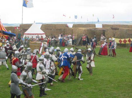 reconstitution d\'une bataille médiévale