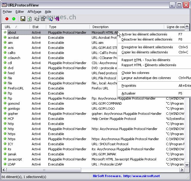 UrlProtocolView protocole url