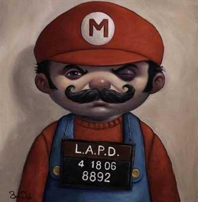 Les jeux vidéos sont des chauffards Mario mug shot