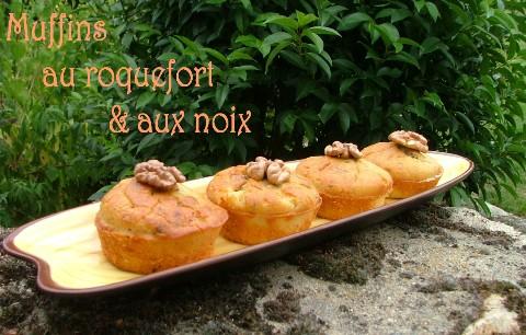 Muffins au roquefort & au noix
