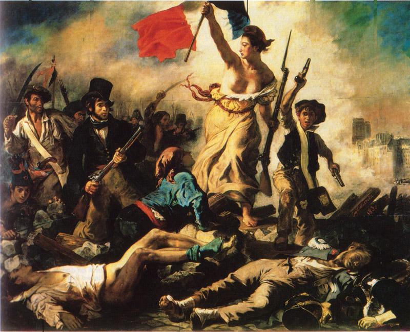La liberté guidant le peuple, Eugène Delacroix, 1830