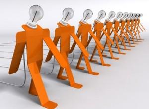 Lampe design Moonwalk Orange by Thomas de Lussac