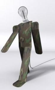 Lampe design Moonwalk Orange by Thomas de Lussac