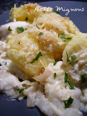 Petit gratin de sole tout léger Sole, Légère, Rapide, Pommes de terre, Gratin, Vin