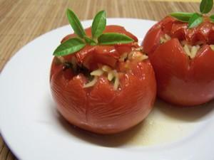Tomates farcies aux pâtes