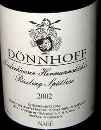 Dönnhoff 2002+Conseillante 2001+Araujo 1996 +Maria Juby 2003