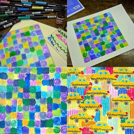 Cours de printmaking tous les mercredis et jeudis (matin) collage103