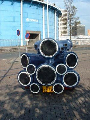 Mobile DJ Car: Rocket Engine Speakers