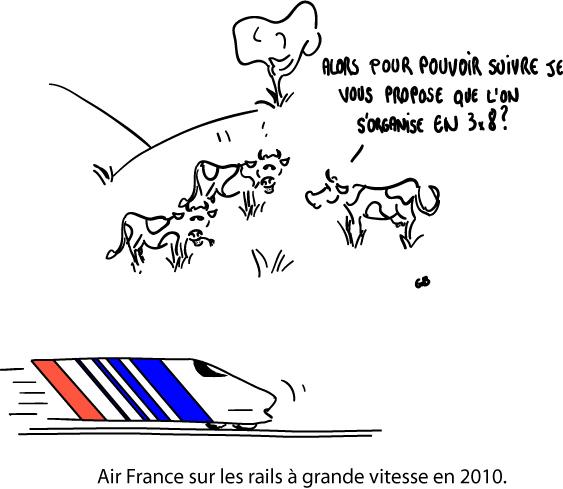 Air France sur les rails à grande vitesse en 2010 Air France sur les rails à grande vitesse en 2010
