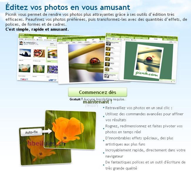 Editeurs d'image en ligne retouche image