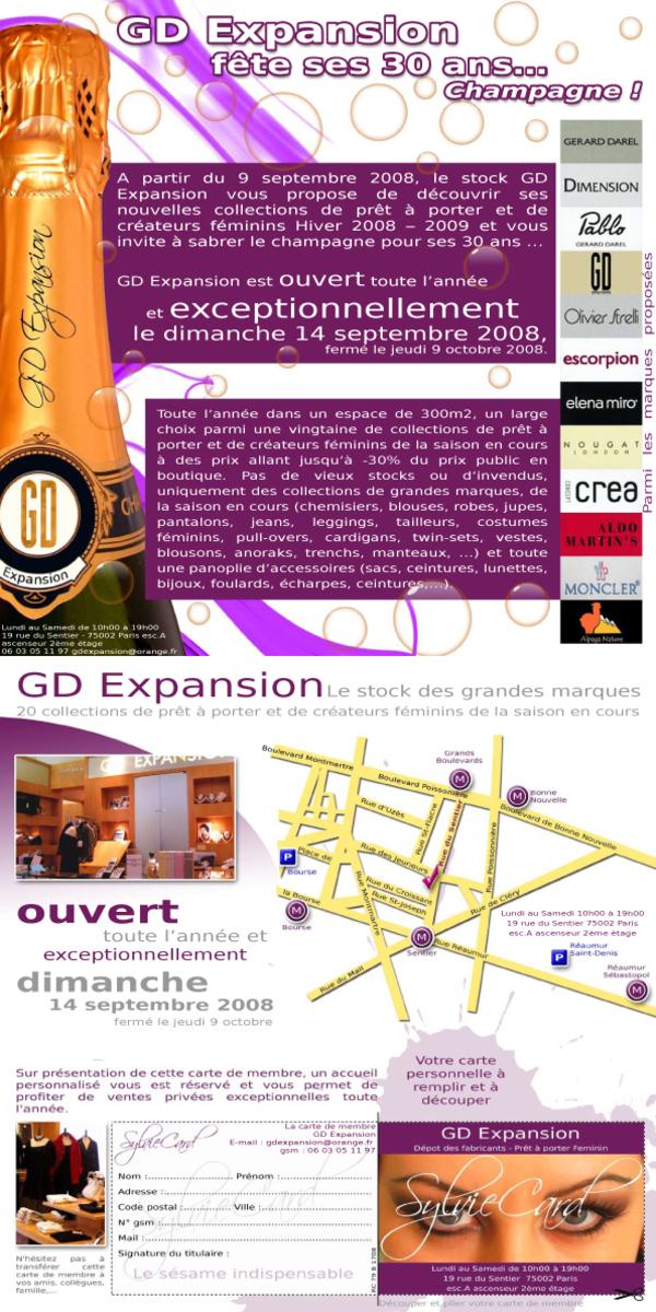 Le stock GD Expansion fête ses 30 ans... champagne ! Le stock GD Expansion fête ses 30 ans... champagne !