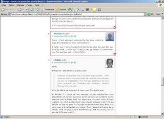 Fichage des blogs