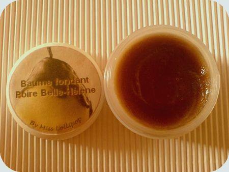 Baume et gommage fondants poire Belle-Hélène baumefondantpoirebellehelene