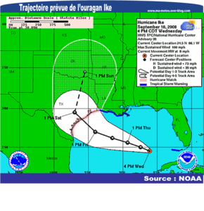 L'ouragan Ike se renforce et le Texas déclenche l'état d'uragence