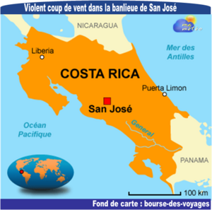 [Costa Rica] Violent coup de vent dans la banlieue de San José