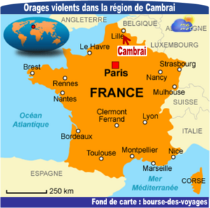 [France] Pluies diluviennes et inondations dans la région de Cambrai