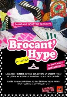 Une Brocant'Hype de vêtements et accesoires de mode : le samedi 4 octobre prochain !