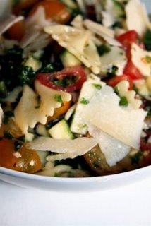 Ma salade de pate tomates roquettes et parmegiannÔÔôôô !!!!