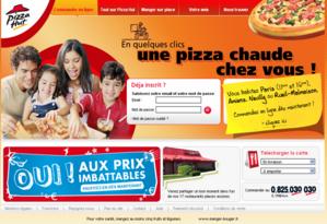 Des pizzas en ligne chez Pizza Hut