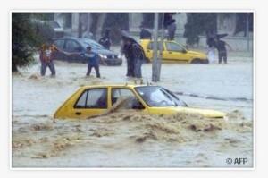 Inondation à Tunis - AFP Inondation à Tunis - AFP