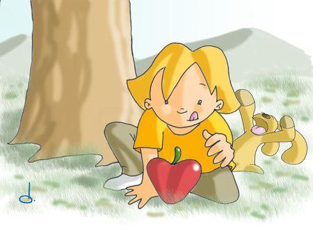 Pommier 7 : Pomme d'happy manger_des_pommes