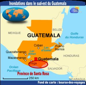 [Guatemala] Inondations et nombreux déplacés - Province de Santa Rosa