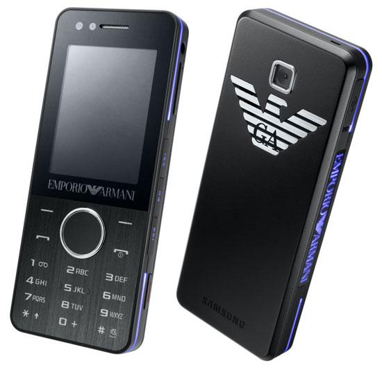 samsungarmaninighteffect Armani Samsung Night Effect téléphone lumineux