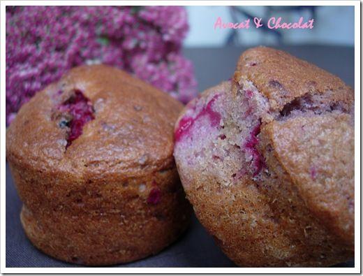 Muffins Chic  litchis, framboise, champagne et biscuits de reims 1