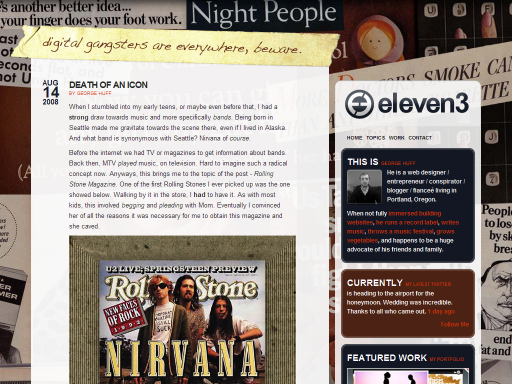 George Huff | Eleven3 Design: Eleven3