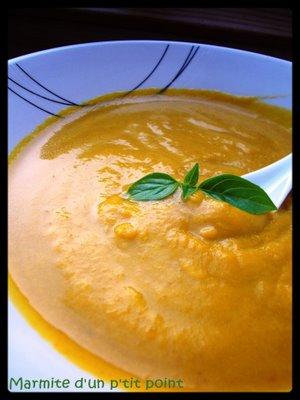 Soupe carottes lait coco