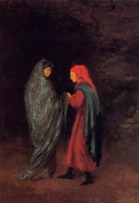 Edgar Degas, Danteet Virgile devant l'entrée de l'Enfer (1857-8)