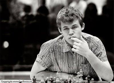Le génial joueur norvégien de 17 ans Magnus Carlsen © Fred Lucas