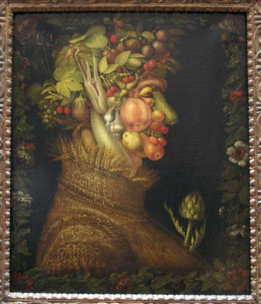 Les quatre saisons d'Arcimboldo: portraits en fleurs et fruits