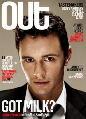 James Franco : alerte au beau gosse en Une du magazine gay Out James Franco en Une de Out